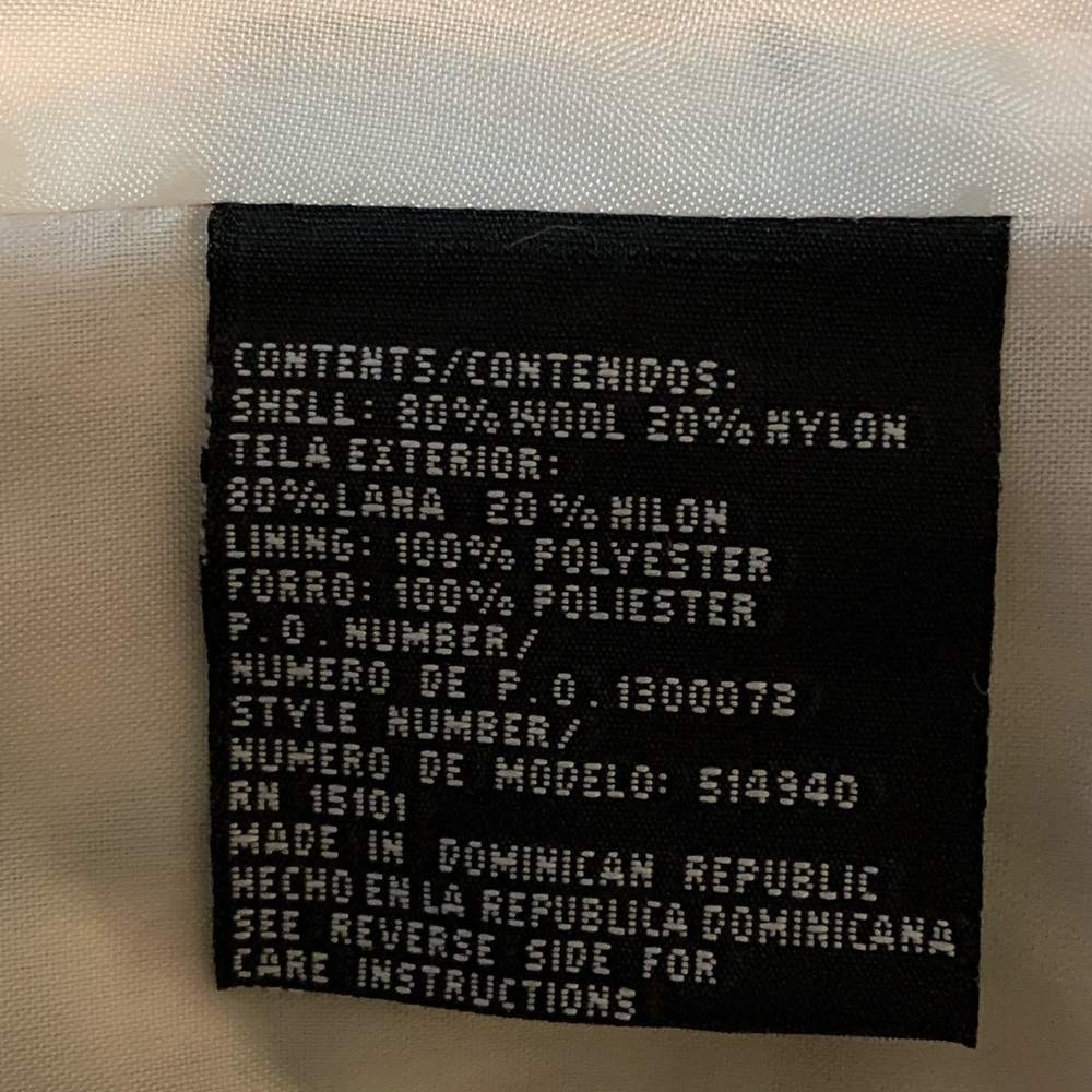 STATIC 80% Wool Coat size Large - Picture 11 of 15